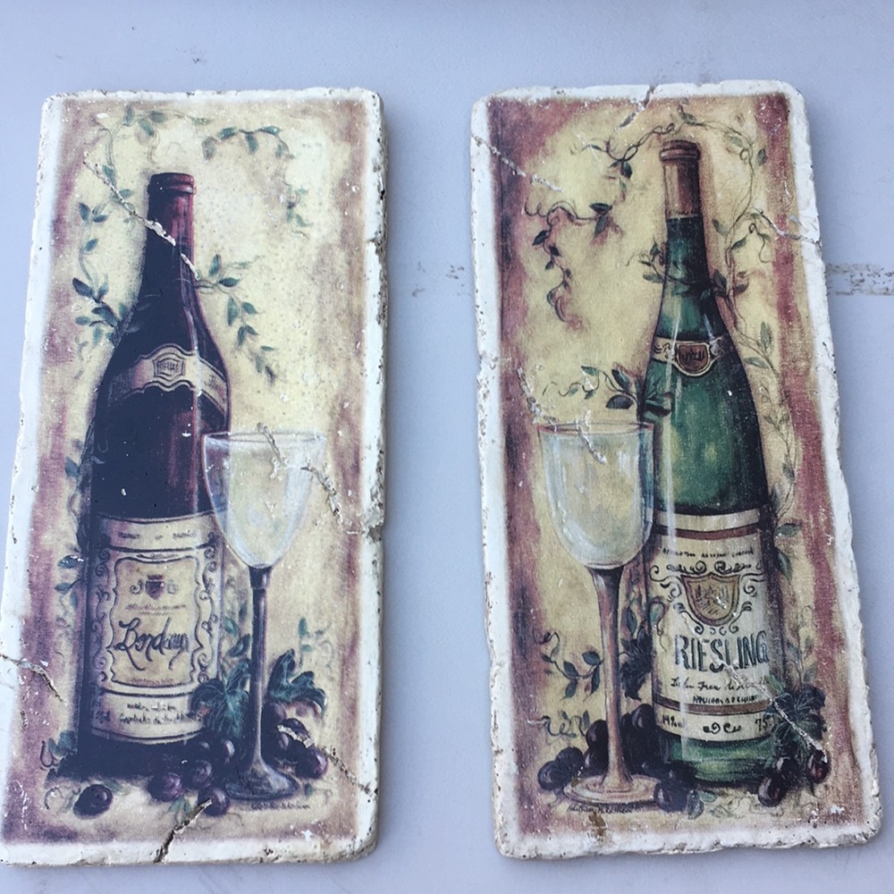 Going to Donate - 2 Wine bottle artwork!